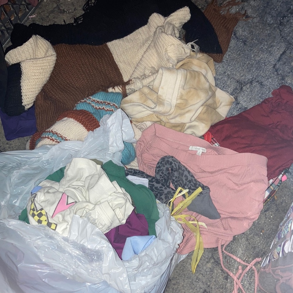 big bag of trendy clothes!